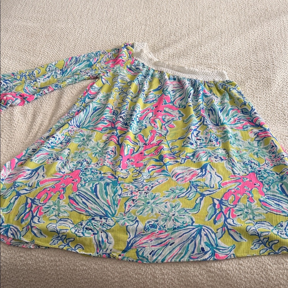Lilly Pulitzer Shealyn Cover Up / Dress - Lemon Drop Swim Up - size Small